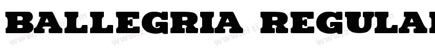 Ballegria Regular字体转换